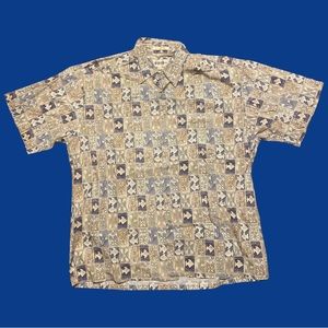 Beachy neutral tones button down